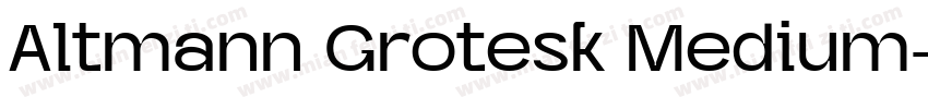 Altmann Grotesk Medium字体转换